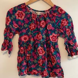 Matilda Jane floral blouse with lace detailing- size 10
